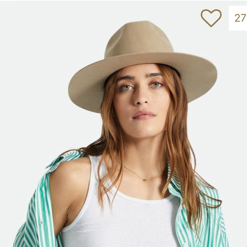 NWOT - Brixton Cohen Cowboy Hat, Dove Color